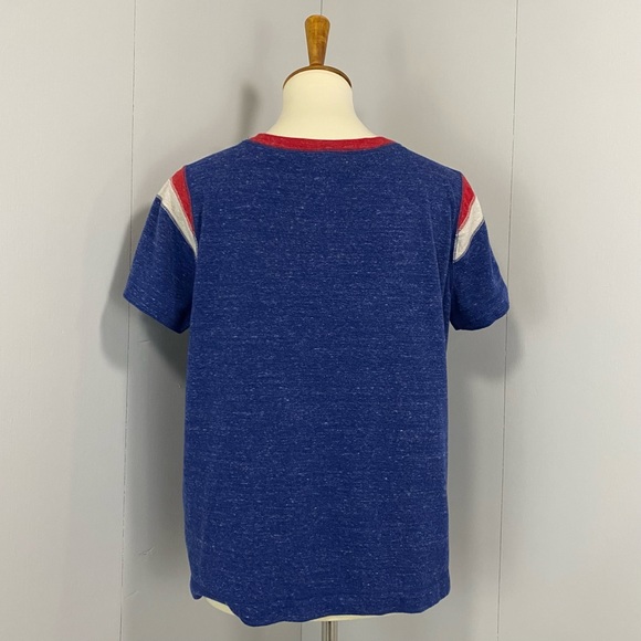 Nike Retro Marled Blue Red Cream Shortsleeved Tee - Picture 4 of 9